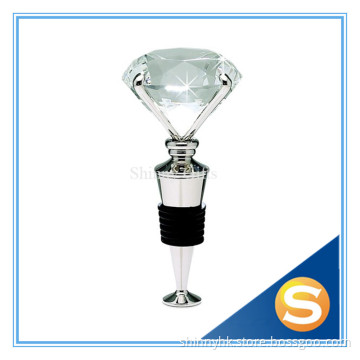 Acrylic Diamond crystal metal wine stopper